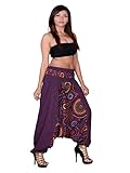Cotton Plain And Print Afghani Trouser