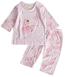 【あるこんたるこん】ルームウェア ニーナ ベビー キッズ 女の子 7分袖 シャツ パジャマ ハーフパンツ (130)