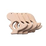 Mamimami Home 歯固め カミカミ 木の動物 10個 恐竜 木製ペンダント 赤ちゃんのおもちゃ 知育玩具 安全 FDA認可済