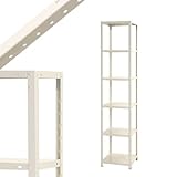 スマートラック NSTR-724 幅45×奥行30×高さ210cm 6段 ホワイト 40㎏/段