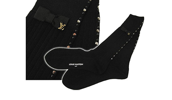Amazon ルイヴィトン Louis Vuitton ソックス Mp0643 ブラック 並行輸入品 ソックス 通販