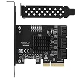 拡張カード 超高速 増設ボード PCIEから6ポートSATA3.0ハードディスク 6ポート拡張カード 6G PCIE3.0 GEN3 4X PCI-E拡張アダプタボード インターフェイスハブアダプタ デスクトップPC用