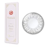 クオリテ エトワール ワンデー 【1箱10枚入】 度あり 度なし 14.5mm QUALITE 1day Etoile コスプレ カラコン カラーコンタクト 灰色 グレー（ピュアグレー／-7.50）