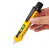 SynkTech PM8908A 非接触 50-60Hz オートパワーオフ サウンドアラーム AC 110-240V 電圧ペンテスターディテクタ テスト鉛筆 懐中電灯付き