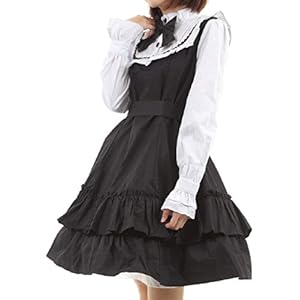 ロリータ ワンピース メイド服 Lolita ドレス 復古風 ゴスロリ プリンセス 優雅 レース クラロリ 甘ロリ お嬢様 ガールズ 可愛い演出服 ゴシック系 長袖 日常服 フリル裾 蝶ネクタイ ワインレッド ゆめかわいい ブラック Xxl 価格比較
