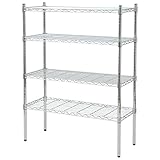 山善(YAMAZEN) スチールラック（幅90奥35）4段 メタルシェルフ SR-12934J