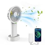 【2021最新バージョン】携帯扇風機 USB充電 ハンディファン 最大作動時間18h 卓上扇風機 小型 手持ち扇風機 超静音設計 3段階風量
