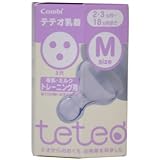 テテオ乳首母乳・ミルク　トレーニング用Ｍサイズ１個×10個セット