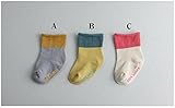 ベビーソックス　１０-１2cm 0歳-4歳くらい 選べる3色　滑り止め付き カラー無地　ベビー靴下 男女兼用 男の子用　女の子用 赤ちゃん 靴下 3点セット 梱包 できます