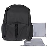 Damero Eco Lightweight Travel Diaper Backpack Changing Bag with Insulated Bottle Pocket and Changing
