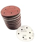 [トライハウス] 磨き上げます！ ダブルアクションサンダー用 マジックペーパー 125mm 6穴タイプ 粒度各種 (【1】#80)