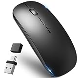 【業界先端 Type-C＆USB-A対応】 マウス 無線 Bluetooth type-c口接続 ワイヤレスマウス 静音 超薄型 小型 高感度 ブルートゥース 2.4GHz 3段階dpi切替 省電力 高耐久性 TELEC認証取得済み Mac/Windows/PC/Macbook/ipad/タブレット/iPhone/Android/スマホ対応 (Type-c/ブラック)
