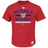 MLBメンズAuthenticコレクションチームプロパティTシャツ( Small , Washington Nationals )