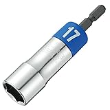 トップ工業 (TOP) 電動ドリル用 αアルファソケット 対辺17mm 18V 6角 軸強化タイプ サイズ色分け 日本製 EDX-17
