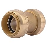 SharkBite 1-Inch Straight Coupling, Plumbing Fittings for Residential and Commercial Water Applicati