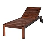 IKEA　APPLARO（エップラロー）　サンベッド 屋外用　　ブラウンステイン