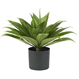 ほぼ自然6565 Agave装飾シルク植物、グリーン