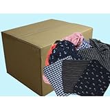 濃色綿ウエス ( 五色 ) 10kg / 箱 [ 2kg × 5袋 ] ( 黒綿ウエス )