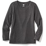 オールドネイビー OLD NAVY/ フィットクルーネックティ チャコール トップス長袖Tシャツ S (6～7歳)【並行輸入】