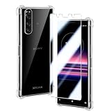 対応 Xperia 5 SO-01M SOV41 901SO ケース クリア ケース Xperia5 カバー TPU 保護ケース カバー背面 + XperiaSO-01M ガラスフィルム XperiaSOV41 フィルム 日本旭硝子製 フィルム Xperia 901SO 強化ガラス 硬度9H 高透過率 飛散防 強化ガラス + ショート ストラップ 携帯ストラップ + TPU マテリアル ガスケット