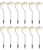 MedianField 【 led ガーデンライト 12個 セット 】 たっぷり ダイヤモンド 型 ソーラー 充電 ledライト ソーラーライト 屋外 ガーデニング (暖色×3)