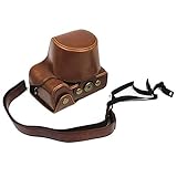 α7C ILCE-7C / ILCE-7CL ケース レザーケース ストラップ付き 保護ケース PUレザー シンプル 傷つき防止 カバー ソニー カメラケース カメラ保護 衝撃吸収 ケース カバー(コーヒー)