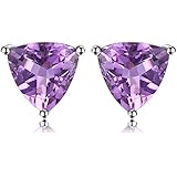 JewelryPalace 1.4ct 女性 天然石 紫 2月 誕生石 アメジスト ピアス セット 人気 スターリングシルバー 925 ピアス