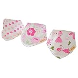 Gift Set for Boys and Girls Baby Bandana Teething Drool Bibs with Snaps Absorbent Cotton by mom's ca