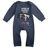 Kamifa カミファ アメリカン ホラー ストーリー 長袖ベビー服 おくるみ 新生児 柔らかい Navy 6 M