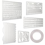 nullie エッチングガイド スジボリガイド 筋彫り ガイドテープ プラモデル 多機能 6点セット