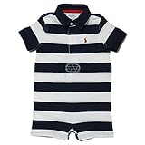 (ポロ ラルフローレン チルドレンズウェア)POLO RALPH LAUREN CHILDRENSWEAR ベビー 男の子 ショートオール Striped Cotton Jersey Shortall