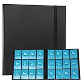 Mint Protect カードファイル 12ポケット 480枚収納 トレーディングカード トレカ ファイル (ブラック)