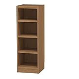 SHIRAI タナリオオーダーラック 高さ90 cm幅30 cm奥行29 cmブラウンオーク色棚強度ST追加棚板0型番TNL-EM9030MSTF2BO0