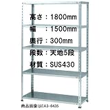 棚・ラック：ステンレスエコ軽量開放棚：棚一式：T-EA4-6425