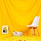 背景布 布 無地 撮影用 3m×3m バックスクリーン 写真 スタジオ 多用途 撮影布 各色 (イエロー)
