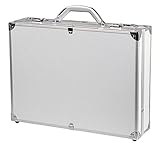 AlumaxxブリーフケースOCTAN、アルミ製ブリーフケース、ビジネスケースシルバー、Aluビジネスケースパイロットケース、46 cm、15リットル、シルバー（シルバー）