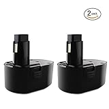 Odec 2 Pack 14.4V 3000mAh Ni-MH Replacement Battery for DEWALT DC9091 DE9038 DE9091 DE9092 DE9094 DE