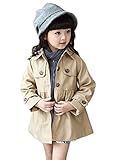 (チェリーレッド) CherryRed 子供服 子供コート キッズコート アウター トレンチコート 防風 保温 可愛い 100 カーキ
