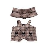 AXLUCE ぬいぐるみ 服 16cm オーバーオール 帽子 (ピンク)