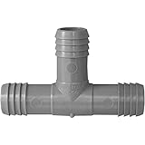 High Quality Products C351410 1-Inch Plumbing/Irrigation Poly Insert Pipe Tee - 10 Pack