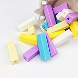 Mamimami Home 歯がためジュエリー アクセサリー シリコーン製 おしゃれな歯固め 赤ちゃん　おもちゃ　ガラガラ　カミカミ　長方形ビーズ 出産祝い 誕生日 誕生祝い 授乳用 40個「BPAフ