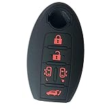 ZIAN 車用 セレナ スマートキーカバーシリコン製 新型セレナC27/ セレナC26 /セレナC25／エルグランドE52/E51 両側スライドドア/パワーゲート対応 SERENAセレナ5ボタンキーケース 専用設計(MY-RC5J) (ブラック2)