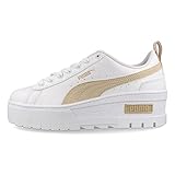 [PUMA] MAYZE WEDGE WMNS メイズ ウェッジ ウィメンズ レディース ローカット 厚底 WHITE/GRANOLA ホワイト 386273-06_24.0cm