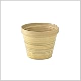 ナチュラル カラフル ポット プランター バンブー スタッキング ガーデン 雑貨 SPIN BAMBOO POT Mサイズ NATURAL