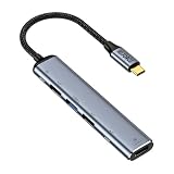 日本の中小企業 USB Type-C ハブ 6in1 5in1 3in1 多機能 変換アダプタ 4K 60Hz HDMI VGA 100W PD急速充電 USB3.1 高速データ転送 アルミ合金 高放熱 MacBook iPad Windows PC対応 uc0711 (単品, 6in1(B))