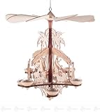 x の深さ 50.5 cmx46,5 cmx50,5 cm の鉱石山のピラミッドのクリスマスのピラミッドの茶ライト幅 X の高さのための誕生場面の掛かるピラミッド、