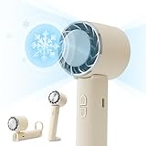 シシベラ ハンディファン 冷却ファン ハンディ扇風機 手持ち扇風機 静音 冷却プレート 暑さ対策 熱中症対策 3段階風量調節 PSE認証 オ