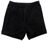 １枚履き１分丈スパッツ(黒)（白マチ付） (120)