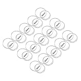 PATIKIL 58 mm アクリルボタンピンバッジ 25セット ラウンドピンブ ランクボタンバッジキット クラフト用品 DIYバッジ用 クリア