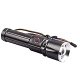 Ruanyi 防水Zoomable LED懐中電灯トーチタクティカルアウトドアキャンプ